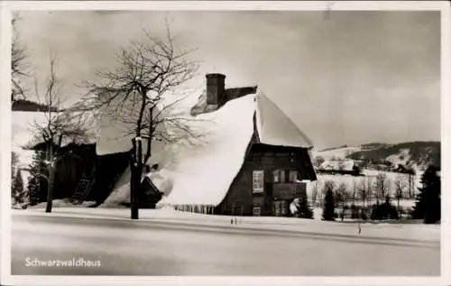 Ak Schwarzwaldhaus, Winter, Schnee