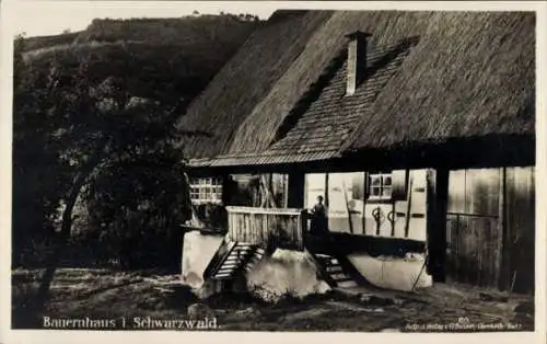 Ak Bauernhaus im Schwarzwald