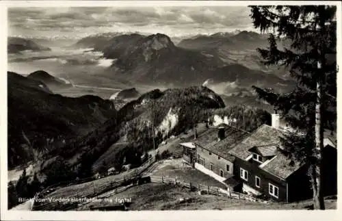 Ak Kaisergebirge Tirol, Unterkunftshütte, Vorderkaiserfelden