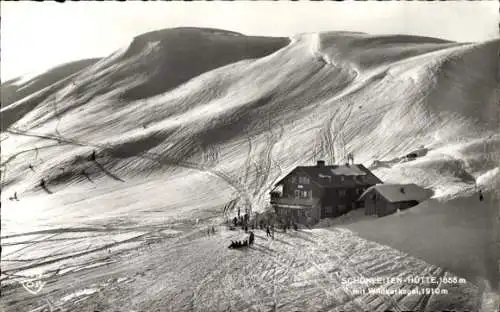 Ak Schönleiten Hütte, Wildkarkogel, Österreich, Wintersportgebiet