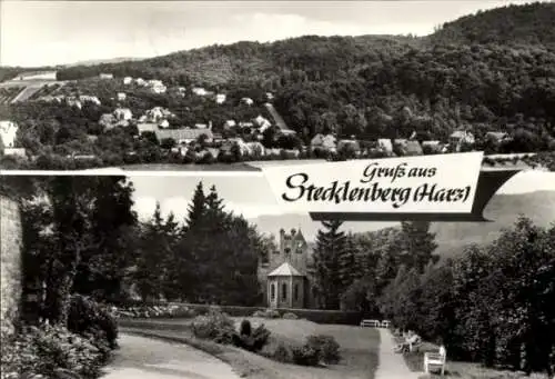 Ak Stecklenberg Thale im Harz, Teilansicht, Panorama