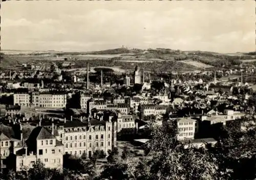 Ak Plauen im Vogtland, Blick vom Bärenstein, Panorama