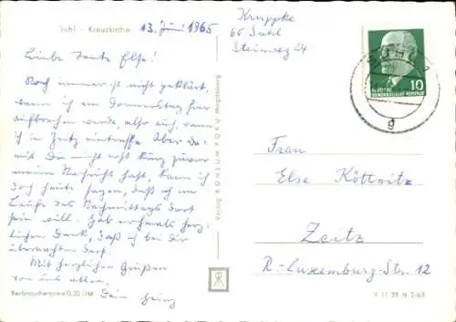 Ak Suhl in Thüringen, Kreuzkirche