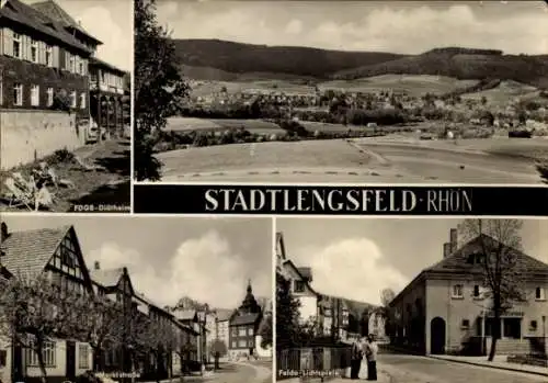 Ak Stadtlengsfeld in der Rhön Thüringen, FDGB-Diätheim, Marktstraße, Felda-Lichtspiele