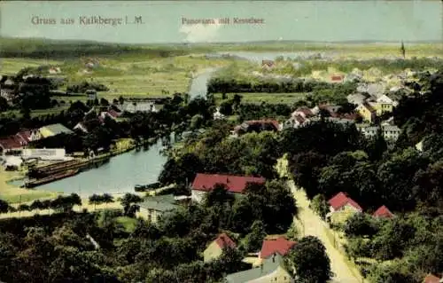 Ak Kalkberge Rüdersdorf in der Mark, Panorama mit Kesselsee