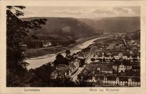 Ak Bad Karlshafen an der Oberweser Hessen, Wesertal