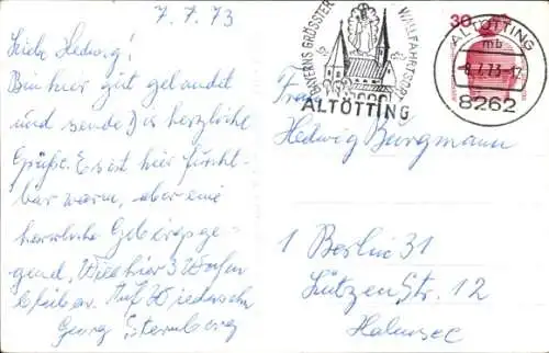 Foto Ak Kiefersfelden Oberbayern, Gästehaus Martina, Innenansicht