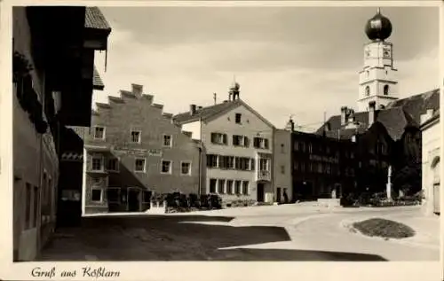 Foto Ak Kößlarn im Landkreis Passau, Teilansicht, Turm