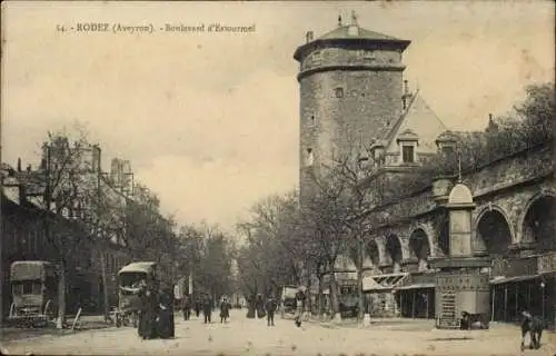 Ak Rodez Aveyron, Boulevard d'Estourmel