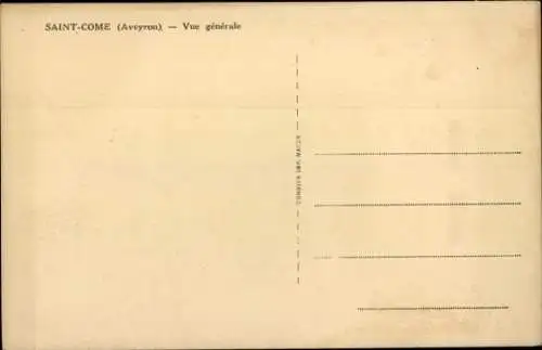Ak Saint Come Aveyron, Vue generale