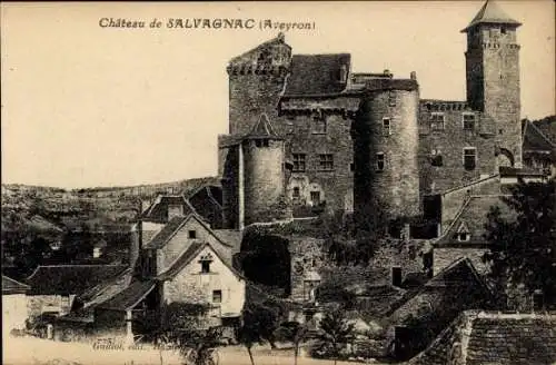 Ak Salvagnac Aveyron, Chateau