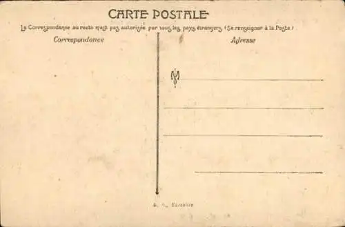 Ak Marseille Bouches du Rhône, Exposition Coloniale 1906, Pavillon de Forets de l'Indo-Chine