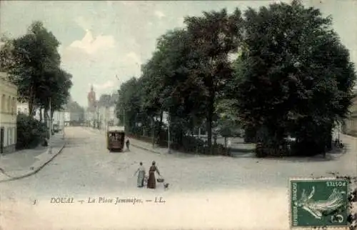 Ak Douai Nord, Place Jemmapes