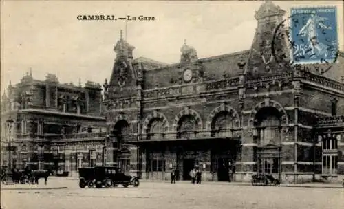 Ak Cambrai Nord, Bahnhof