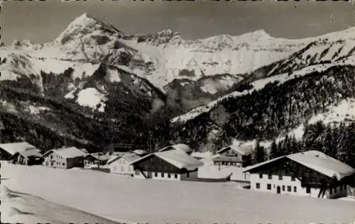 Ak Crest Voland Savoie, vue sur le Mont-Charvin, Winter