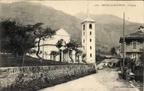 Ak Bourg Saint Maurice Savoie, Kirche