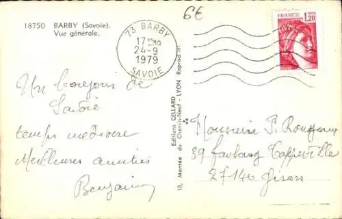 Ak Barby Savoie, vue generale
