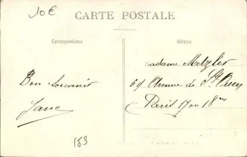 Ak Provins Seine et Marne, vue interieure de la Porte St-Jean