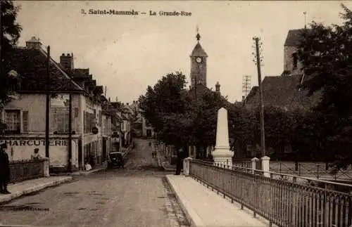 Ak Saint Mammès Seine et Marne, La Grande-Rue