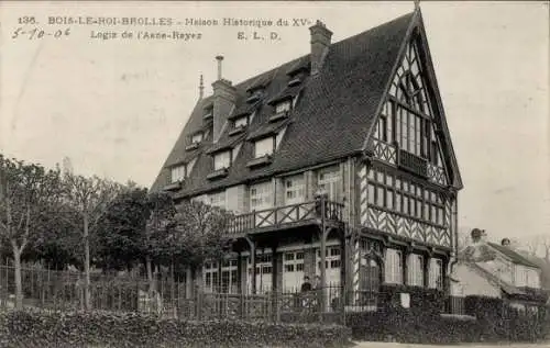 Ak Bois le Roi Brolles Val de Marne, Maison Historique du XV, Logiz de l'Asne-Rayez