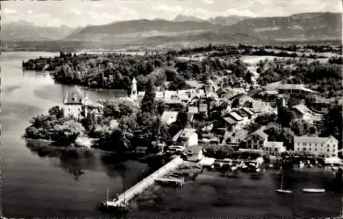 Ak Yvoire Haute Savoie, Panorama, Lac Leman, Village