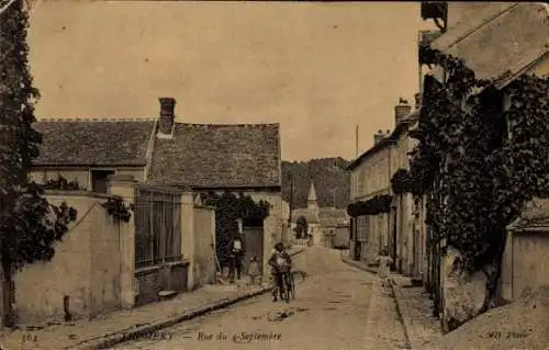 Ak Thomery Seine et Marne, Rue du 4 Septembre