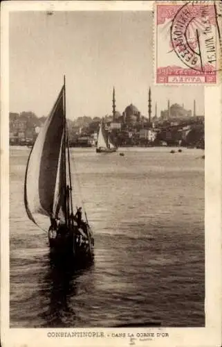 Ak Konstantinopel Istanbul Türkei, Dans la Corne d'Or