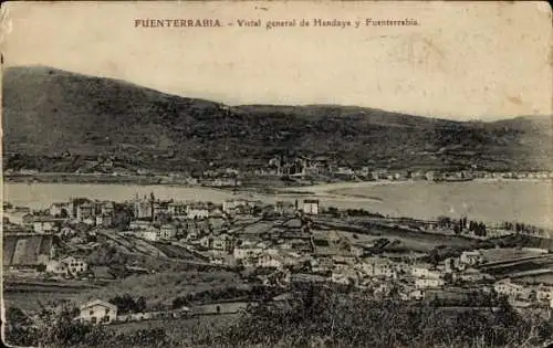 AK Hondarribia Hondarribia Baskenland, Gesamtansicht von Hendaye