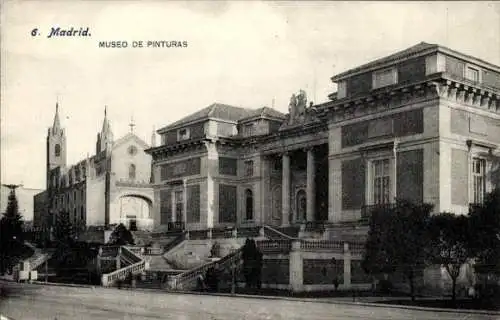 Ak Madrid Spanien, Museum für Gemälde