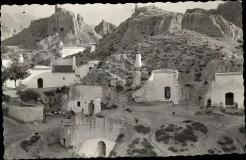 Ak Guadix Andalusien Spanien, Blick auf Höhlen