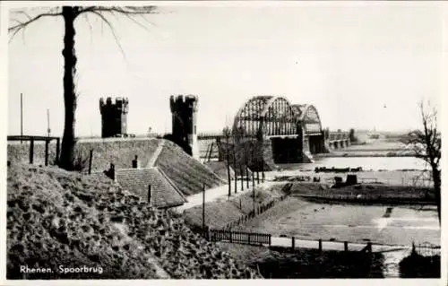 Ak Rhenen Utrecht, Eisenbahnbrücke