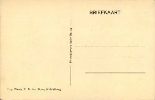 Ak Middelburg Zeeland Niederlande, Abtei, Eingang