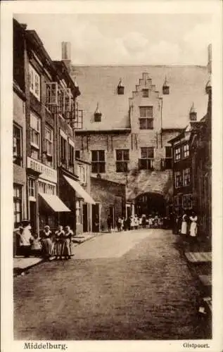 Ak Middelburg Zeeland Niederlande, Gistpoort