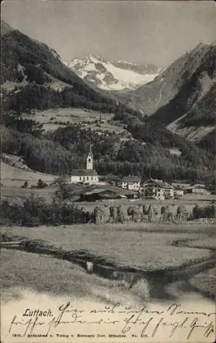 Ak Luttach im Ahrntal Luttago Valle Aurina Südtirol, Teilansicht