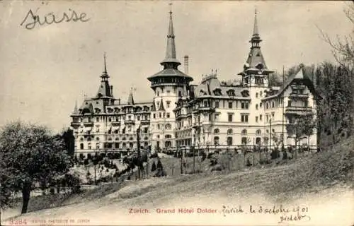 Ak Zürich Stadt Schweiz, Grand Hotel Dolder