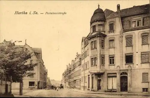 Ak Hartha in Sachsen, Pestalozzistraße