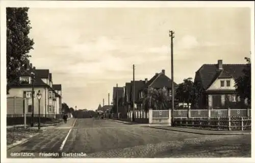 Ak Groitzsch in Sachsen, Friedrich Ebert Straße