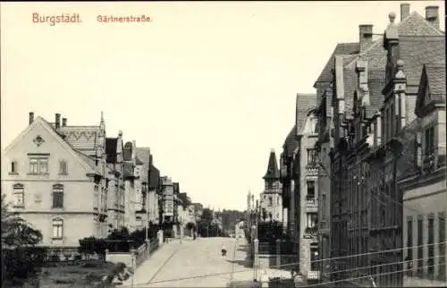 Ak Burgstädt in Sachsen, Gärtnerstraße