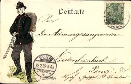 Ak Dresden Neustadt, Kaserne d. Kgl. Sächs. Schützen Füsilier Regiments, Prinz Georg