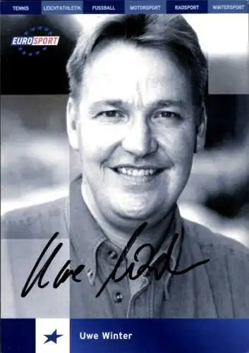 Ak Schauspieler Uwe Winter, Portrait, Autogramm