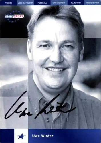Ak Schauspieler Uwe Winter, Portrait, Autogramm