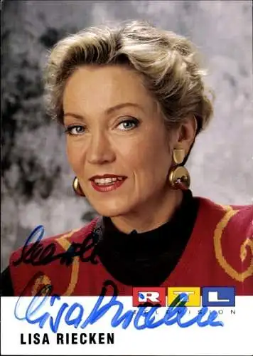 Ak Schauspielerin Lisa Riecken, Portrait, Autogramm