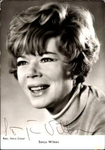 Ak Schauspielerin Sonja Wilken, Portrait, Autogramm