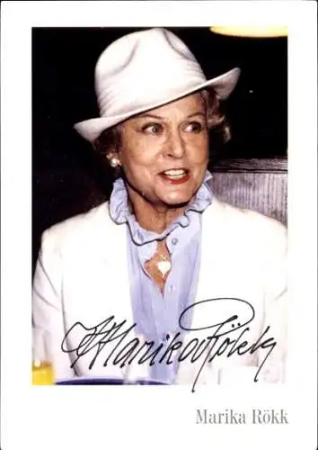 Ak Schauspielerin Marika Rökk, Portrait, Autogramm