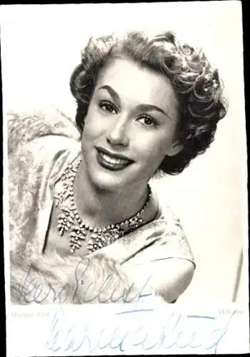 Ak Schauspielerin Marina Ried, Portrait, Autogramm