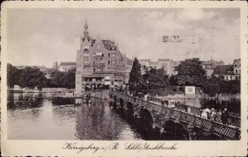 Ak Kaliningrad Königsberg Ostpreußen, Schlossteichbrücke