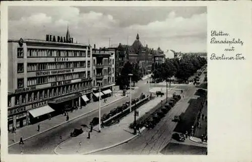 Ak Szczecin Stettin Pommern, Paradeplatz, Berliner Tor, UFA Palast