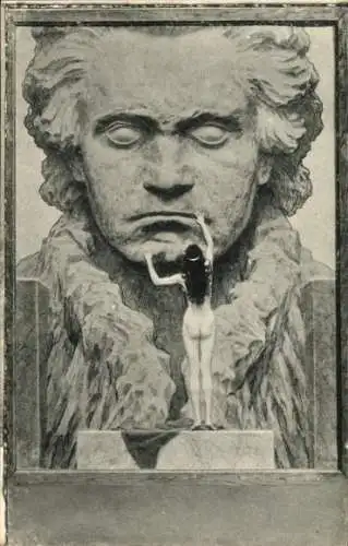 Jugendstil Ak Fidus, Ludwig van Beethoven, Deutscher Komponist, Wiener Klassik