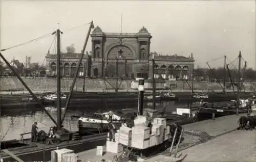 Foto Ak Berlin Tiergarten Moabit, Lehrter Bahnhof