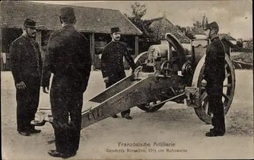 Ak Französische Artillerie, Geschütz Rimalho